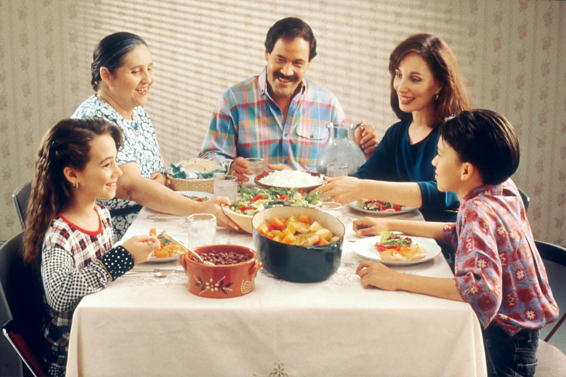 An American host family welcoming a student from Indonesia