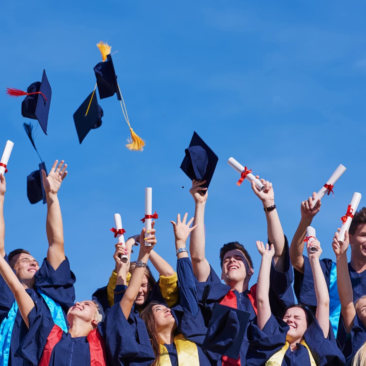 International students enjoying American high school life