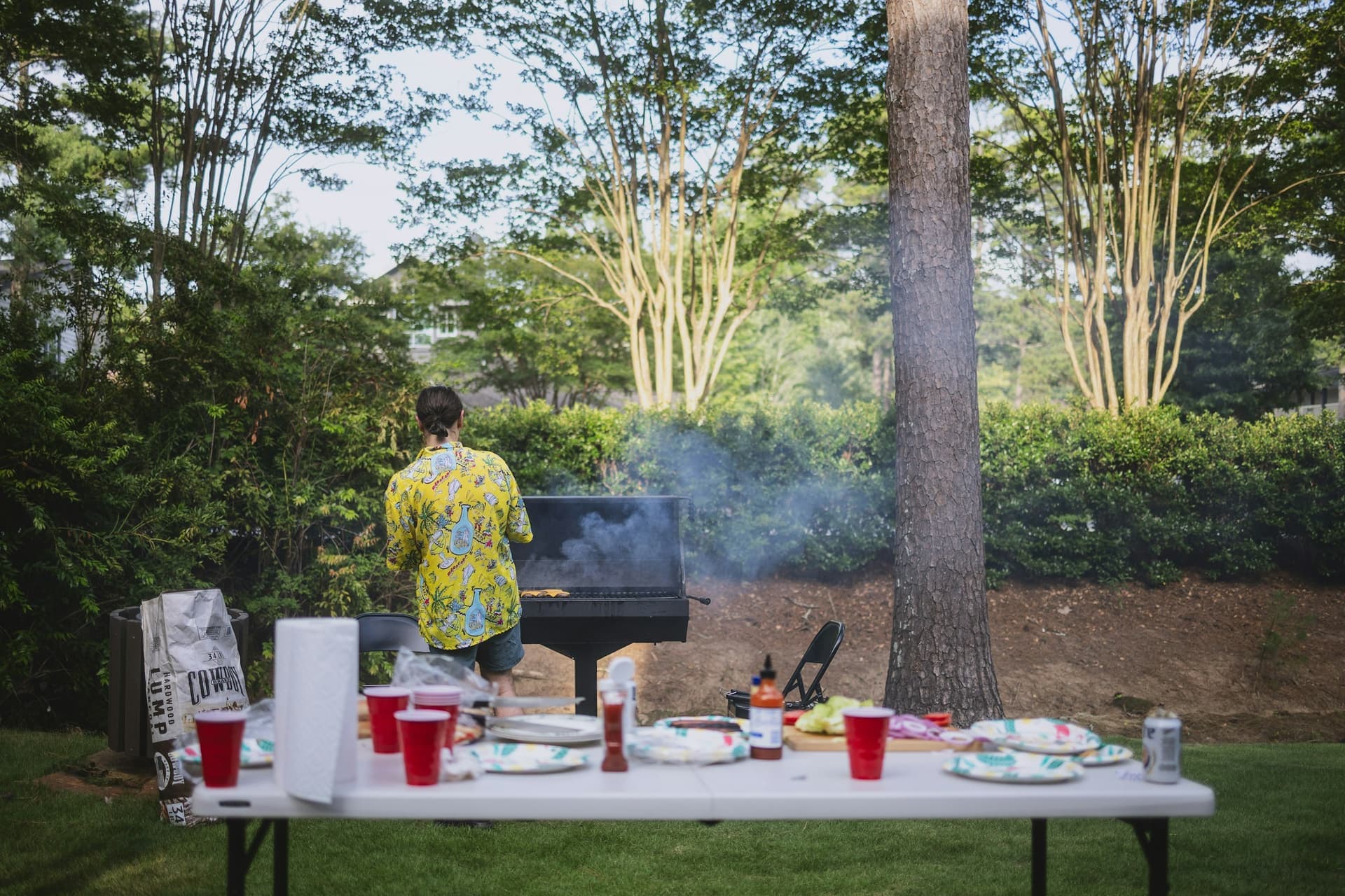 An American host family welcoming a student from Nigeria