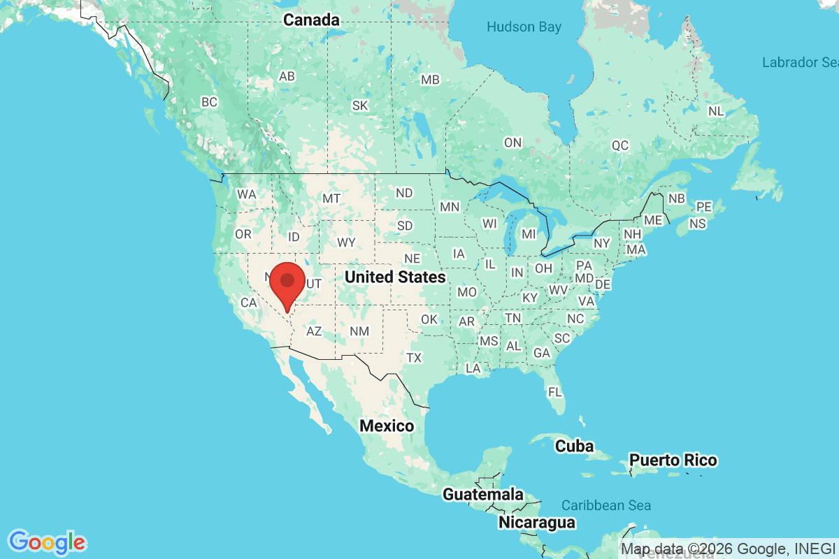 Map showing where Henderson, Nevada is located within the United States