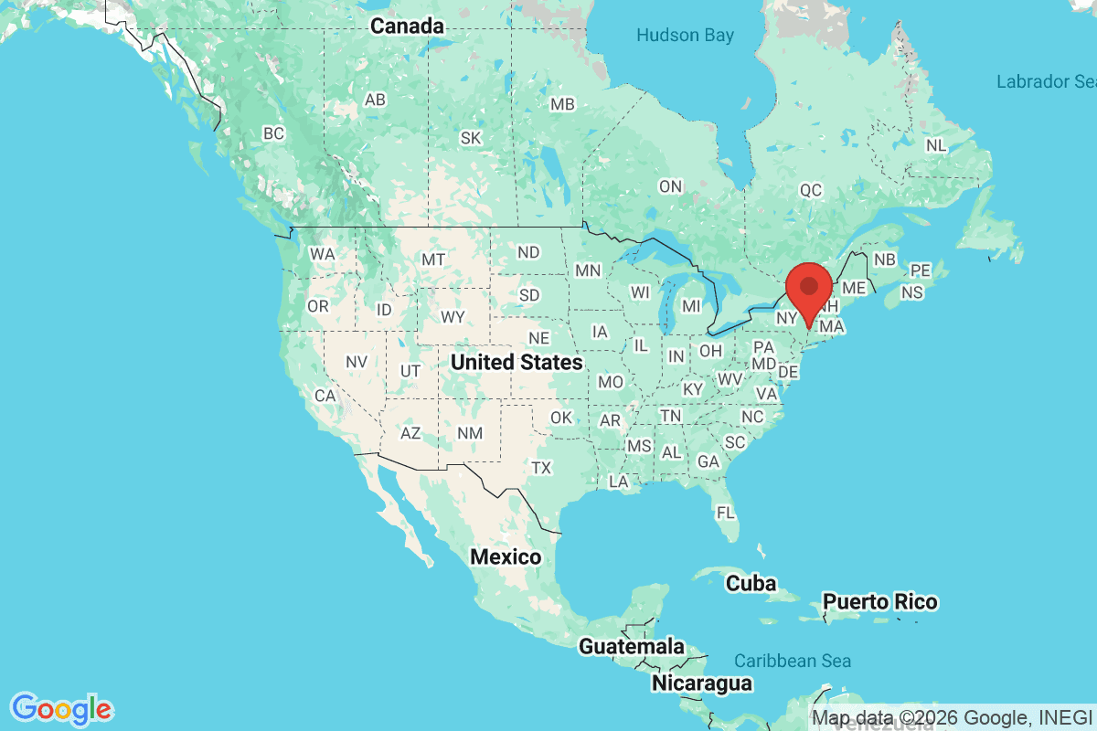 Map showing where Sheffield, Massachusetts is located within the United States