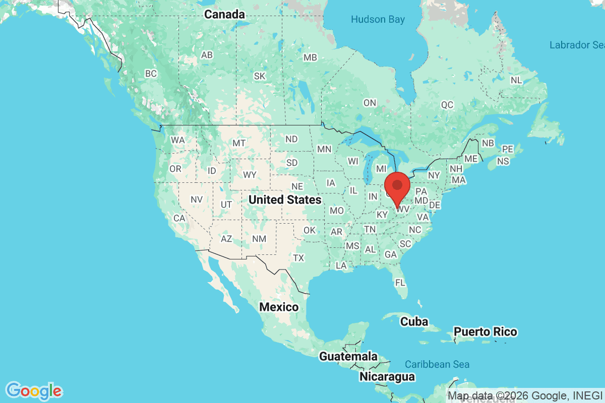 Map showing where Scott Depot, West Virginia is located within the United States